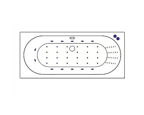 Купить Акриловая ванна Excellent Oceana Slim 160x75 WAEX.OCE16S.NANO.CR с гидромассажем в магазине сантехники Santeh-Crystal.ru