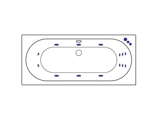 Купить Акриловая ванна Excellent Oceana Slim 180x80 WAEX.OCE18S.SMART.CR с гидромассажем в магазине сантехники Santeh-Crystal.ru