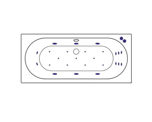 Заказать Акриловая ванна Excellent Oceana Slim 180x80 WAEX.OCE18S.ULTRA.BR с гидромассажем в магазине сантехники Santeh-Crystal.ru