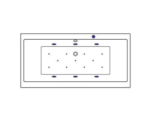 Купить Акриловая ванна Excellent Pryzmat 170x75 WAEX.PRY17.RELAX.GL с гидромассажем в магазине сантехники Santeh-Crystal.ru