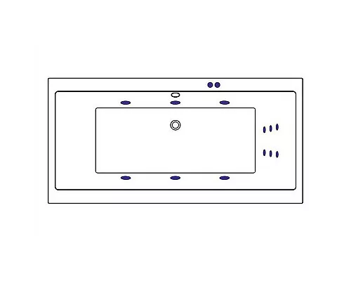 Заказать Акриловая ванна Excellent Pryzmat Slim 160x75 WAEX.PRY16S.LINE.BR с гидромассажем в магазине сантехники Santeh-Crystal.ru