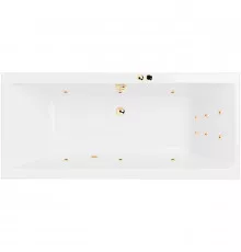 Акриловая ванна Excellent Pryzmat Slim 180x80 WAEX.PRY18S.LINE.GL с гидромассажем