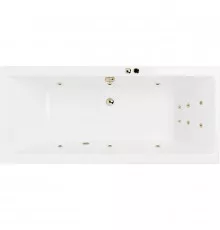 Акриловая ванна Excellent Pryzmat Slim 180x80 WAEX.PRY18S.LINE.BR с гидромассажем