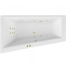 Акриловая ванна Excellent Sfera Slim 170x100 L WAEX.SFL17S.LINE.GL с гидромассажем