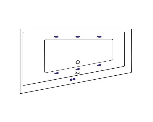 Заказать Акриловая ванна Excellent Sfera Slim 170x100 L WAEX.SFL17S.SOFT.GL с гидромассажем в магазине сантехники Santeh-Crystal.ru