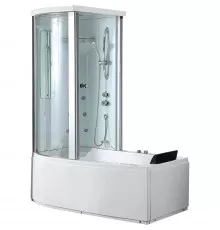 Акриловая ванна с душевой кабиной Gemy 170х85 G8040 B L с гидромассажем