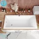 Купить Ванна из литьевого мрамора Marmo Bagno Алесса New 180x80 MB-ALN180-80 без гидромассажа в магазине сантехники Santeh-Crystal.ru