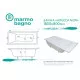 Купить Ванна из литьевого мрамора Marmo Bagno Алесса New 180x80 MB-ALN180-80 без гидромассажа в магазине сантехники Santeh-Crystal.ru