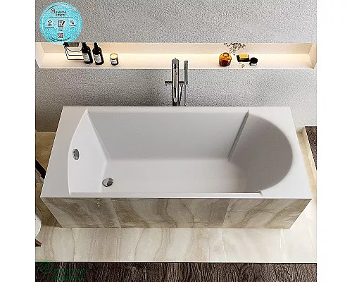 Заказать Ванна из литьевого мрамора Marmo Bagno Глория 180x80 MB-GL180-80 без гидромассажа в магазине сантехники Santeh-Crystal.ru