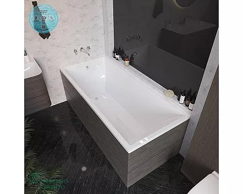 Купить Ванна из литьевого мрамора Marmo Bagno Милано 170x75 MB-M170-75 без гидромассажа в магазине сантехники Santeh-Crystal.ru