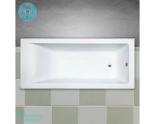 Купить Ванна из литьевого мрамора Marmo Bagno Ницца 180x80 MB-N180-80 без гидромассажа в магазине сантехники Santeh-Crystal.ru