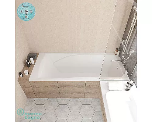 Купить Ванна из литьевого мрамора Marmo Bagno София 170x80 MB-SF170-80 без гидромассажа в магазине сантехники Santeh-Crystal.ru