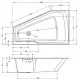 Заказать Акриловая ванна Riho Rething Space 180х110 R B115001005 (BR1800500000000) без гидромассажа в магазине сантехники Santeh-Crystal.ru