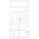 Заказать Акриловая ванна Royal Bath Hardon De Luxe 200х150 RB083100DL с гидромассажем в магазине сантехники Santeh-Crystal.ru