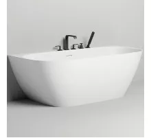 Ванна из литьевого мрамора 180x85 см Salini S-Sense Sofia Wall 102513G