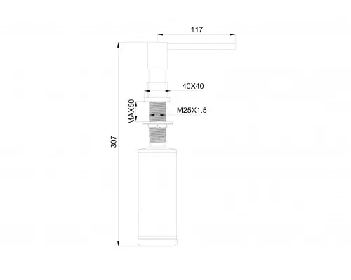 Купить Дозатор мыла WONZON & WOGHAND, Белый матовый (WW-88SD01-MW) в магазине сантехники Santeh-Crystal.ru