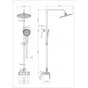 Душевая система WONZON & WOGHAND, Черный матовый (WW-B3200-MB) Душевая система WONZON & WOGHAND, Черный матовый (WW-B3200-MB)