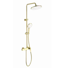Душевая система WONZON & WOGHAND, Брашированное золото (WW-B3517-BG)