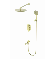 Душевая система встраиваемая Wonzon & Woghand, Брашированное золото (WW-88939010-BG)