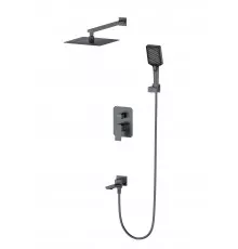 Душевая система встраиваемая WONZON & WOGHAND, Темный графит (WW-88939011-BGM)