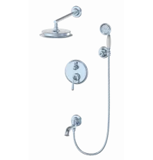 Душевая система встраиваемая Wonzon & Woghand, Хром (WW-88939008-CR)