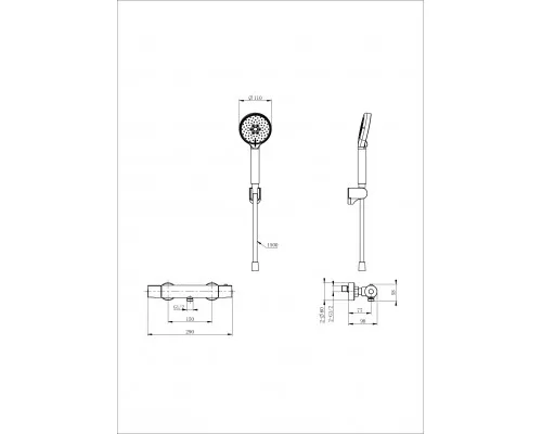 Смеситель для душа с термостатом WONZON & WOGHAND, Белый матовый (WW-B2029-A-MW)