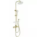 Душевая система с гигиеническим душем и термостатом WONZON & WOGHAND, Брашированное золото (WW-C3017-A1-BG)