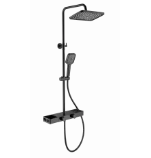 Душевая система с термостатом WONZON & WOGHAND, Черный матовый (WW-B3552-MB)