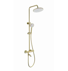 Душевая система с термостатом WONZON & WOGHAND, Брашированное золото (WW-B3047-A1-BG)