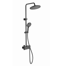 Душевая система с термостатом WONZON & WOGHAND, Черный матовый (WW-B3110-MB)