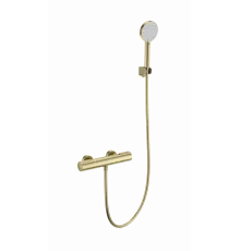 Смеситель для душа с термостатом WONZON & WOGHAND, Брашированное золото (WW-A2006-A-BG)