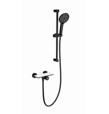 Смеситель для душа с гарнитуромWONZON & WOGHAND, Черный матовый (WW-B2052-A-MB)