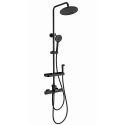 Душевая система с термостатом WONZON & WOGHAND, Черный матовый (WW-C3017-A1-MB)