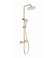 Душевая система с термостатом WONZON & WOGHAND, Брашированное золото (WW-B3051-A-BG)