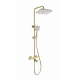 Душевая система с термостатом WONZON & WOGHAND, Брашированное золото (WW-B3016-T1-BG)