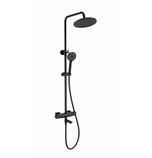 Душевая система с термостатом WONZON & WOGHAND, Черный матовый (WW-B3035-A3-MB)
