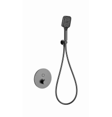 Смеситель для душа с термостатом встраиваемый WONZON & WOGHAND, Темный графит (WW-D1017-A-BGG)