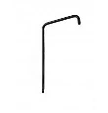 Удлиненная круглая трубка для душевых систем WONZON & WOGHAND, Черный матовый (WW-LY002-MB)