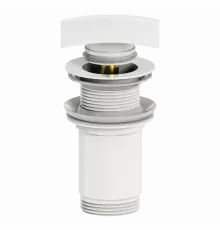 Донный клапан для раковины WONZON & WOGHAND, Белый матовый (WW-88SS08-MW)