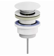 Донный клапан для раковины WONZON & WOGHAND, Белый матовый (WW-88SS07-MW)