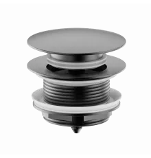 Донный клапан для ванны WONZON & WOGHAND, Темный графит (WW-SS105-BGM)