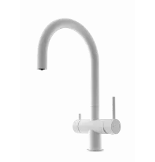 Смеситель для кухни c подключением фильтра WONZON & WOGHAND, Белый матовый (WW-3211-MW)