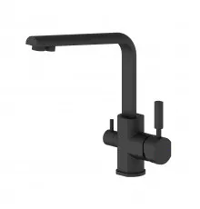 Смеситель для кухни с подключением фильтра WONZON & WOGHAND, Черный матовый (WW-88458003-MB)
