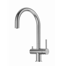 Смеситель для кухни c подключением фильтра WONZON & WOGHAND, Брашированный никель (WW-3211-BS)