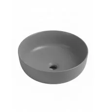 Накладная раковина круглая WONZON & WOGHAND ERIE, серый матовый (WW-RN4076-MG)