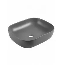 Накладная раковина прямоугольная WONZON & WOGHAND TAHOE, серый матовый (WW-RN41286-MG)