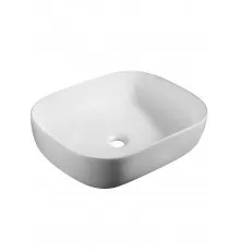 Накладная раковина прямоугольная WONZON & WOGHAND TAHOE, белый матовый (WW-RN41286-MW)