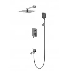 Душевая система встраиваемая WONZON & WOGHAND FLEX, Темный графит (WW-88939072-BGM)