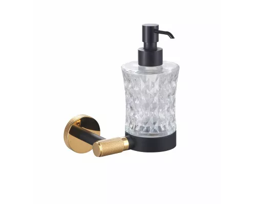 Дозатор мыла WONZON & WOGHAND MAJESTIC, Черный/Золото (WW-9224)