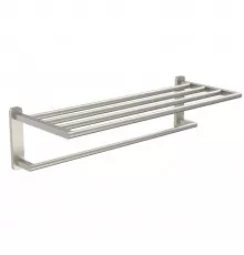 Полотенцедержатель с полкой WONZON & WOGHAND GRAFFITY, Брашированный никель (WW-9381-BN)